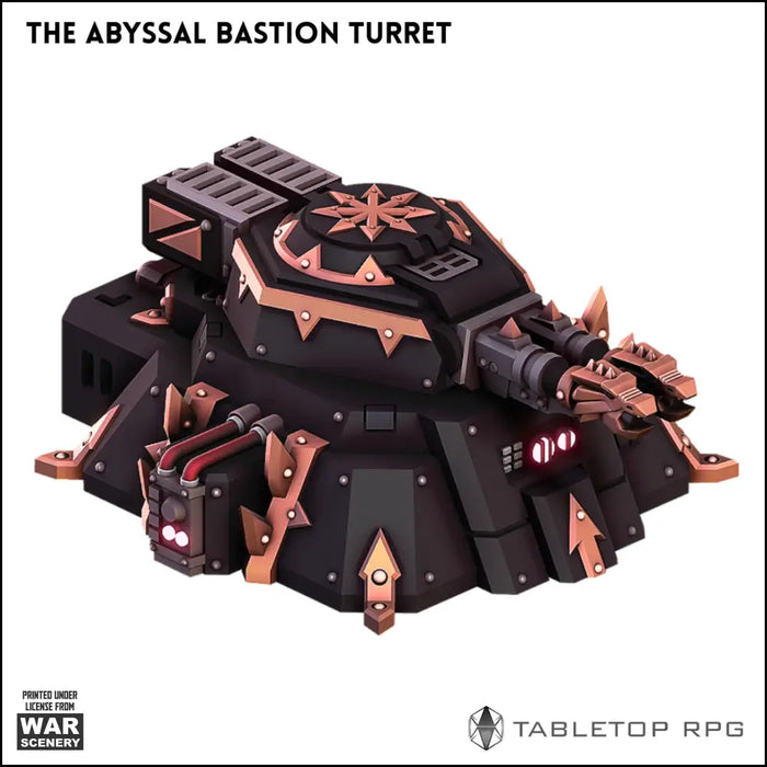 The Abyssal Bastion Turret 3D printable STL Terrain