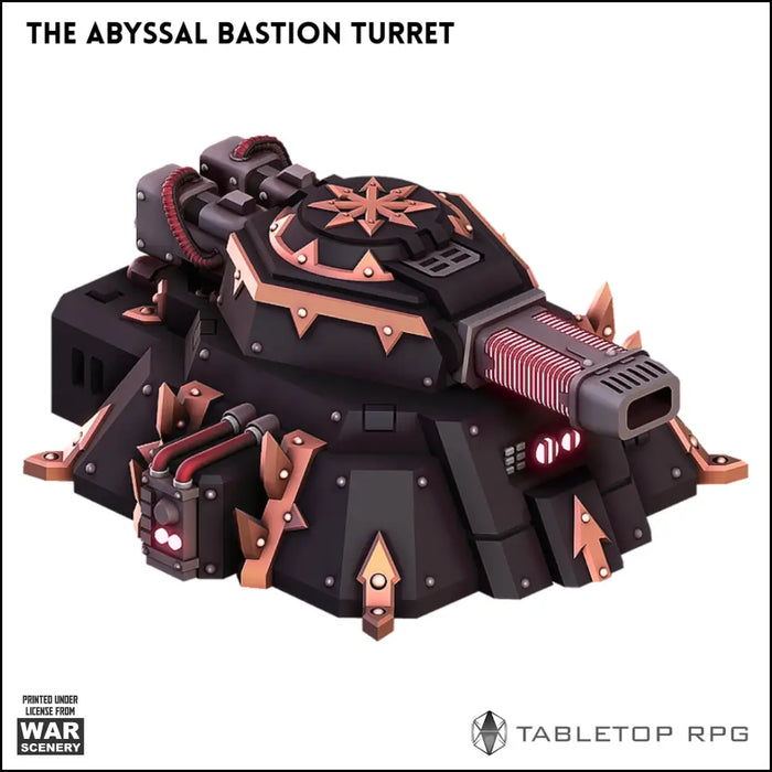 The Abyssal Bastion Turret 3D printable STL Terrain