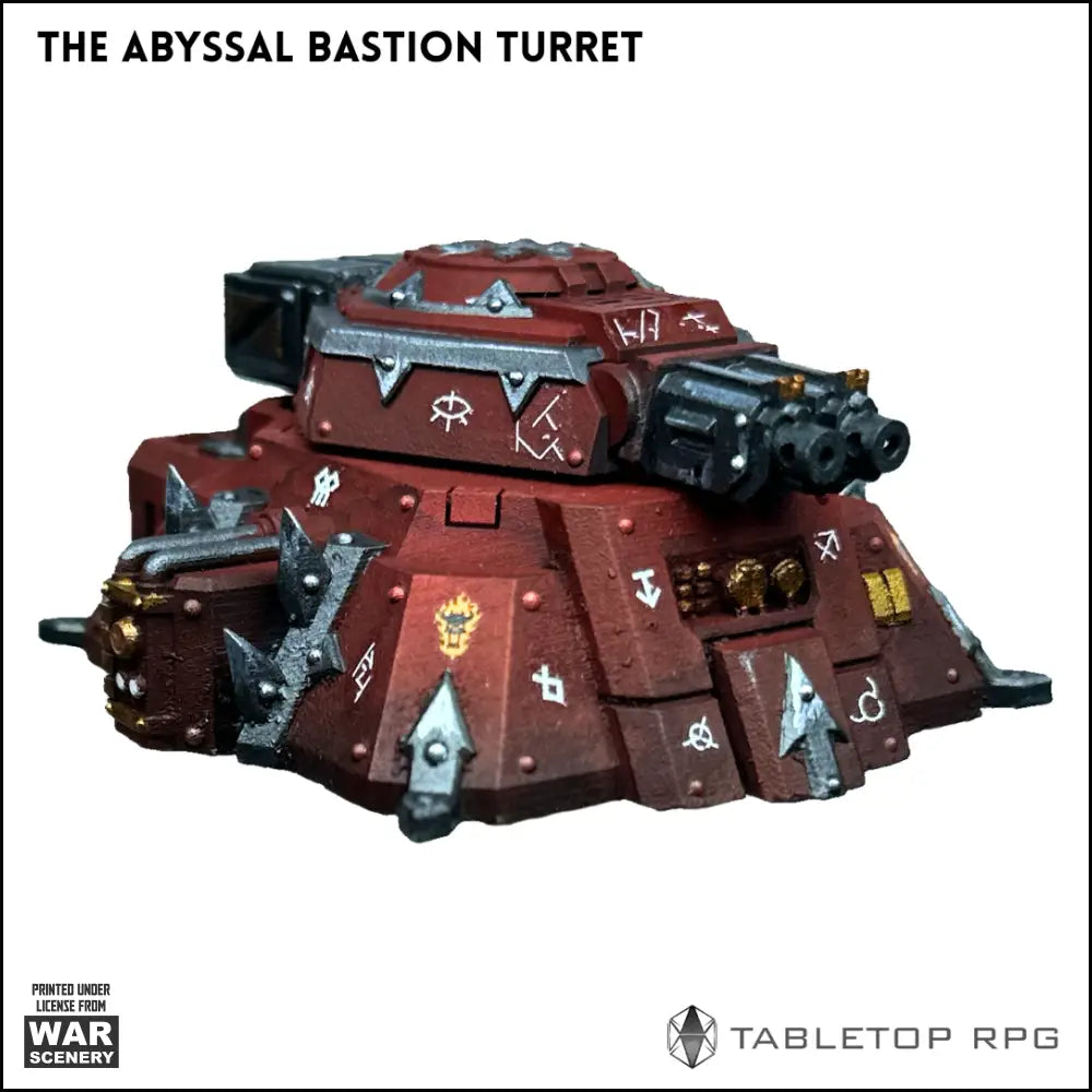 The Abyssal Bastion Turret 3D printable STL Terrain