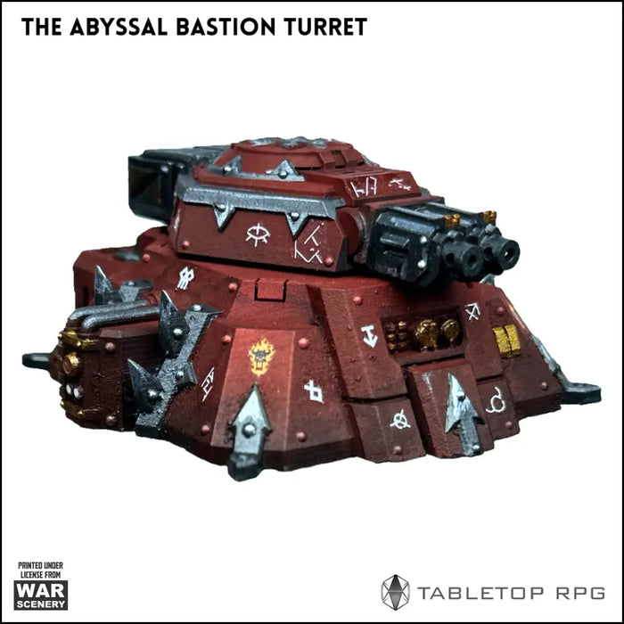 The Abyssal Bastion Turret 3D printable STL Terrain
