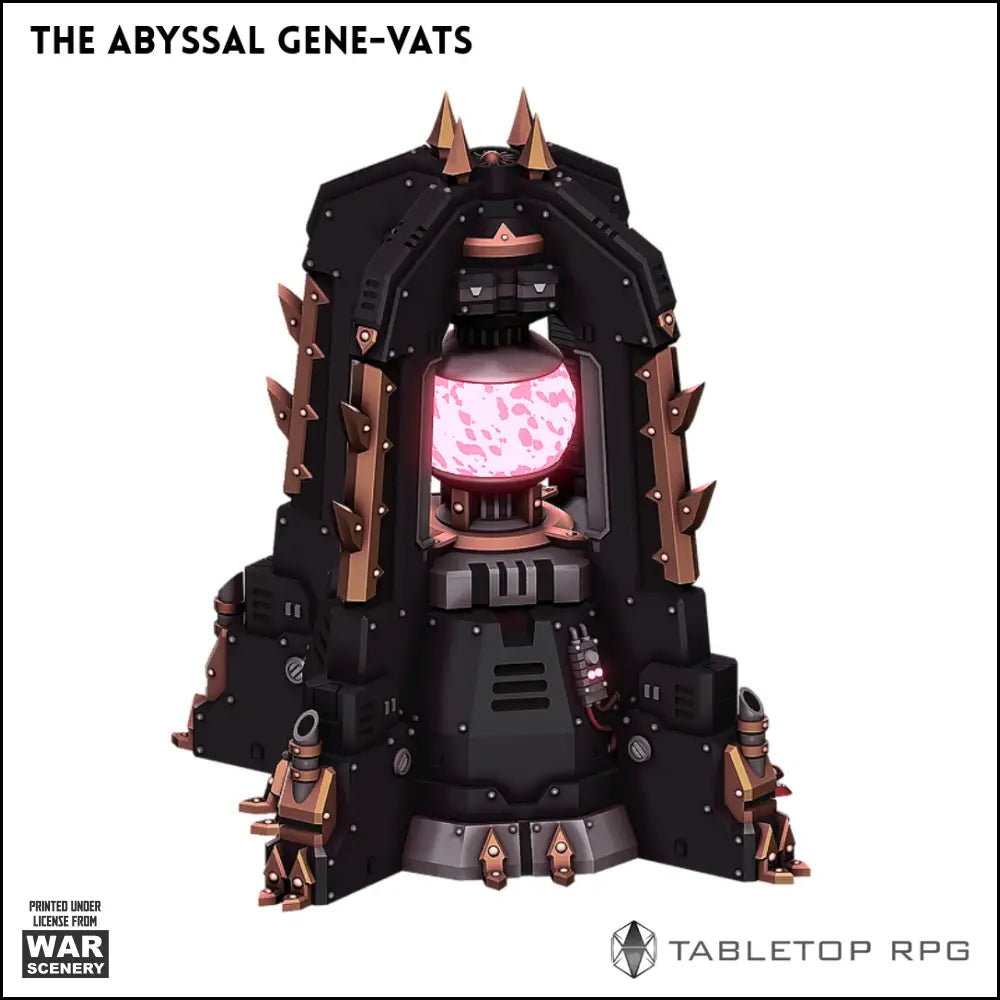 The Abyssal Gene-Vats 3D printable STL Terrain for Wargaming