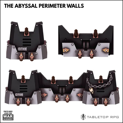 The Abyssal Perimeter Walls 3D printable STL Terrain