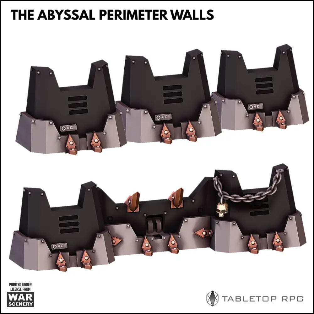 The Abyssal Perimeter Walls 3D printable STL Terrain