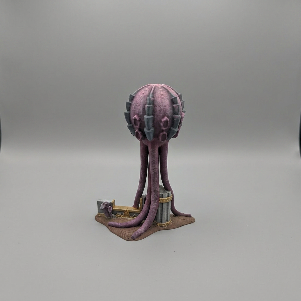 Three Storey Ruins and Spore Thrower - Alien Ruin alternate angle 4