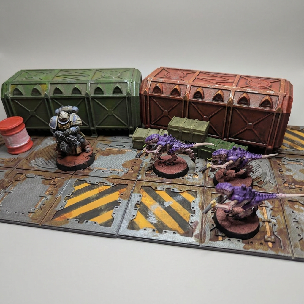 Tileable Hive City Grid alternate angle 3