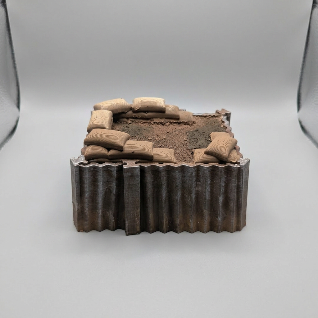 Trench Blocks with Sandbags alternate angle 2