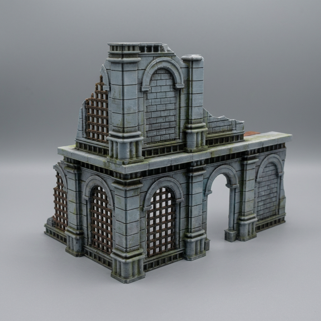 Two Storey Corner Pieces - Fantasy Ruins
