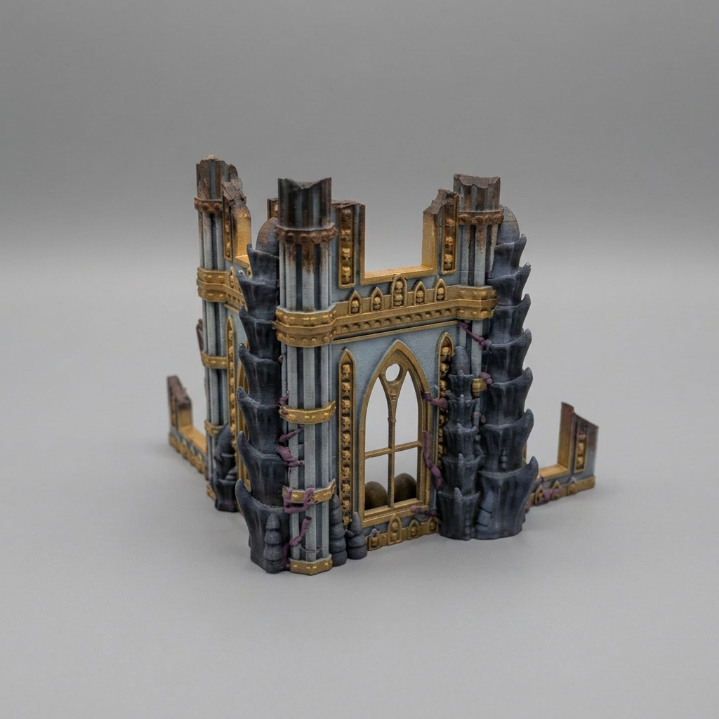 Two Storey Ruin and Alien Egg Cluster - Alien Ruin alternate angle 1