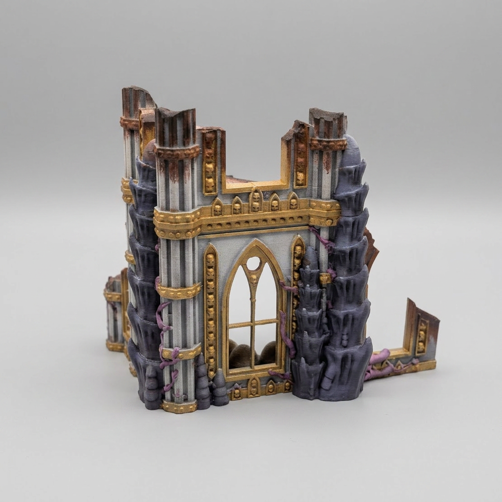Two Storey Ruin and Alien Egg Cluster - Alien Ruin alternate angle 4