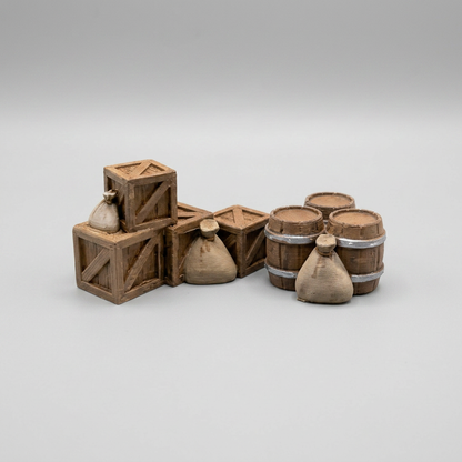Wooden Crates and Barrels measurements